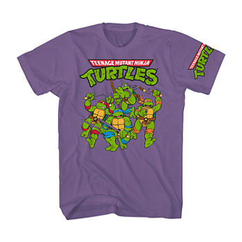 Big and Tall Mens Crew Neck Short Sleeve Regular Fit Teenage Mutant Ninja Turtles Graphic T-Shirt