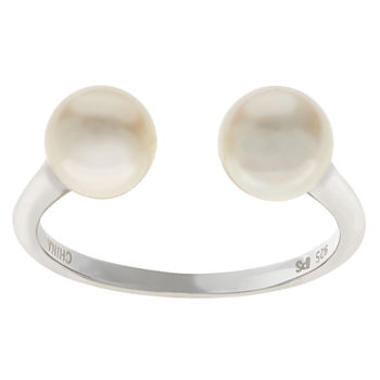 6.5-7Mm Cultured Freshwater Pearl Sterling Silver Ring