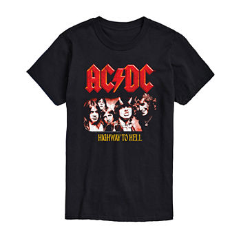 ACDC Mens Crew Neck Short Sleeve Classic Fit Graphic T-Shirt