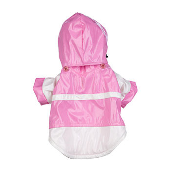 The Pet Life Baby Blue Pvc Waterproof Adjustable Pet Raincoat