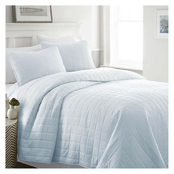 Casual Comfort Premium Ultra Soft Square Pattern Quilted Coverlet Set