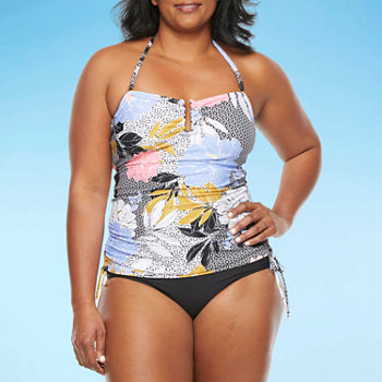 Sonnet Shores Timeless Lined Floral Tankini Swimsuit Top
