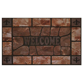 Achim Clay Stone Rectangular Doormat