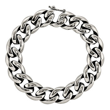 Stainless Steel 8 1/4 Inch Chain Bracelet