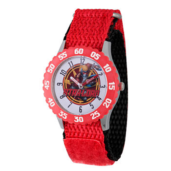 Guardian Of The Galaxy Marvel Boys Red Strap Watch Wma000136
