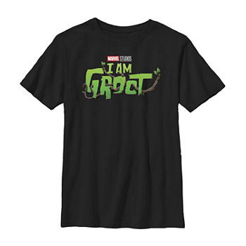 Little & Big Boys Crew Neck Guardians of the Galaxy Short Sleeve Graphic T-Shirt