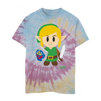 Little & Big Boys Crew Neck Zelda Short Sleeve Graphic T-Shirt