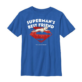Little & Big Boys Crew Neck DC Comics Short Sleeve Graphic T-Shirt