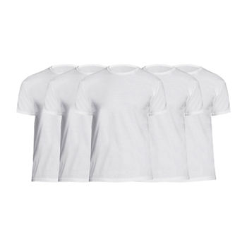 Hanes Ultimate Sport X-Temp Mens 4 Pack + 1 Bonus Short Sleeve Crew Neck T-Shirt