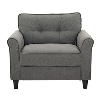 Harrison Living Room Collection Roll-Arm Chair