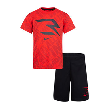 Nike 3brand By Russell Wilson Little Boys 2-pc. Short Set