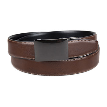 Collection By Michael Strahan Mens Reversible Stretch Fabric Belt