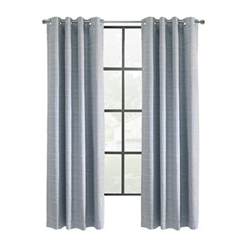Solstice Energy Saving 100% Blackout Grommet Top Single Curtain Panel