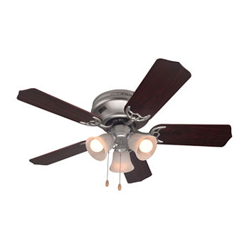 Commercial Cool 42” Contemporary Ceiling Fan With Lights Cools Up To 175Sq Ft With Dual Chain/Reversible Blades