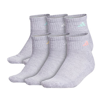 adidas 6 Pair Quarter Socks Womens