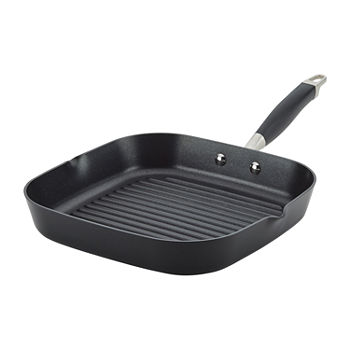 Anolon Advanced Home Hard Anodized 11" Square Grill Pan with Pour Spouts