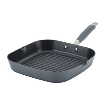 Anolon Advanced Home Hard Anodized 11" Square Grill Pan with Pour Spouts