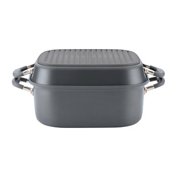 Anolon Advanced Home Hard Anodized Grill Pan and Dutch Oven Set