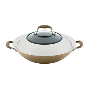 Anolon Advanced Home Hard Anodized 14" Wok with Lid and Side Handles