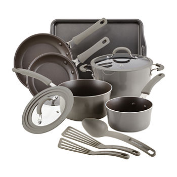 Rachael Ray Cook + Create 11-pc. Aluminum Non-Stick Cookware Set
