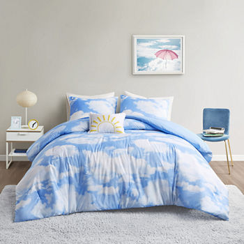 Intelligent Design Catalina Printed Lightweight Comforter Set with decorative pillow