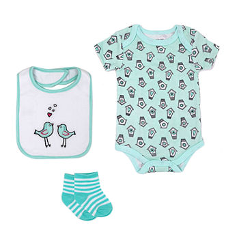 3 Stories Trading Company Baby Girls 3-pc. Baby Clothing Set