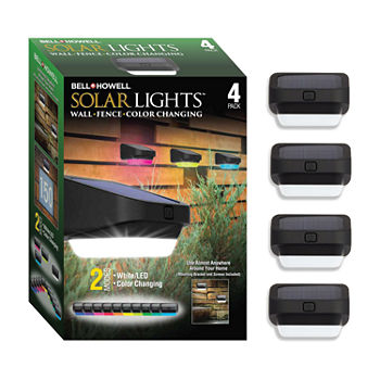 Bell + Howell Color Changing Solar Fence Lights - 4 Pack
