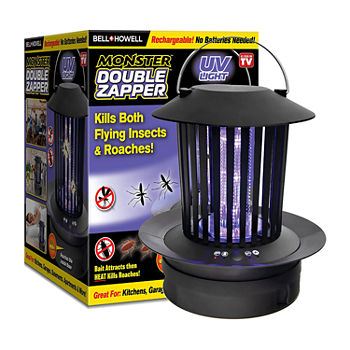 Bell + Howell Double Monster Zapper Outdoor and Indoor Rechargeable Electric Mosquito Zapper
