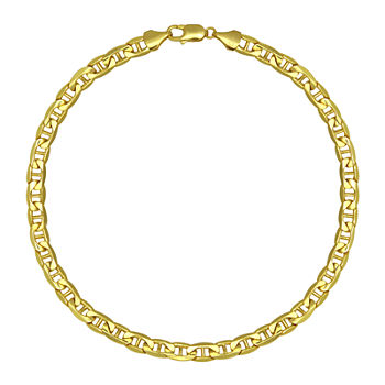 Made in Italy 10K Yellow Gold 22" Hollow Mariner Chain