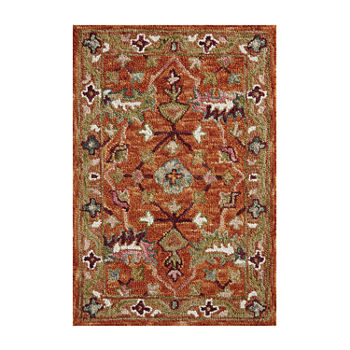 Loloi Padma Collection Traditional Hand Hooked Wool Rectangular Accent Rug