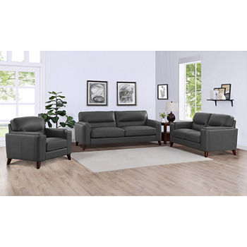 Elm Leather Upholstery Collection 3-pc. Seating Set