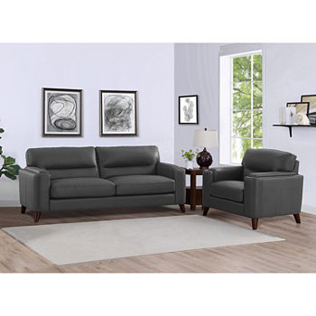 Elm Leather Upholstery Collection 2-pc. Seating Set