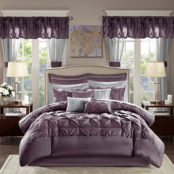 Queen Purple Comforters Bedding Sets For Bed Bath Jcpenney