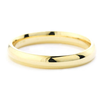 Silver Treasures 14K Gold Over Silver Band
