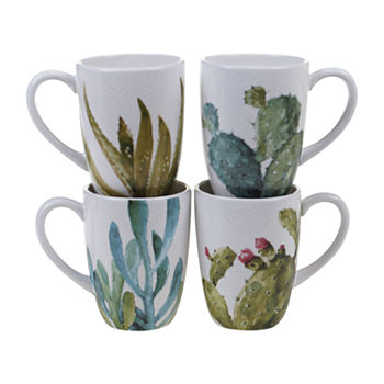 Certified International Cactus Verde 4-pc. Coffee Mug