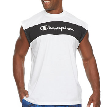 Champion Mens Round Neck Sleeveless Muscle T-Shirt Big and Tall