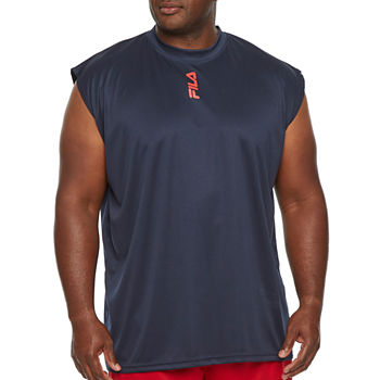 Fila Mens Crew Neck Sleeveless Muscle T-Shirt Big and Tall