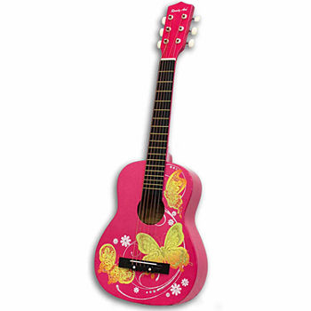 Ready Ace 30" Pink Butterfly Guitar"