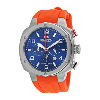 Sea-Pro Mens Orange Strap Watch Sp3345