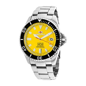 Sea-Pro Mens Automatic Silver Tone Stainless Steel Bracelet Watch Sp4314
