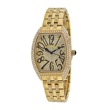 Christian Van Sant Womens Stainless Steel Gold Tone Bracelet Watch-Cv0261