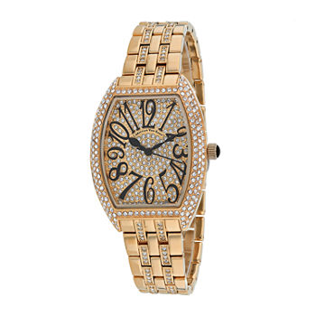 Christian Van Sant Womens Gold Tone Stainless Steel Bracelet Watch Cv0262