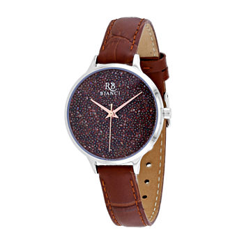 Roberto Bianci Womens Brown Leather Strap Watch Rb0240