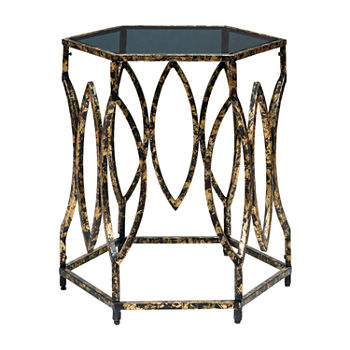 Signature Design by Ashley Keita Living Room Collection Glass Top End Table