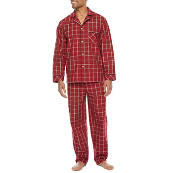 Stafford Modal Woven Mens 2-PC  Long Sleeve Pant Pajama Set