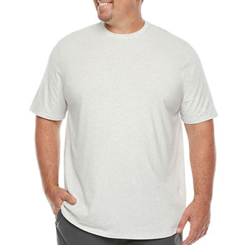 Stylus Big & Tall Mens Stretch Pima Cotton Crew Neck Short Sleeve T-Shirt