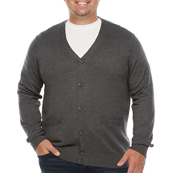 The Foundry Big & Tall Supply Co. Mens Long Sleeve Cardigan