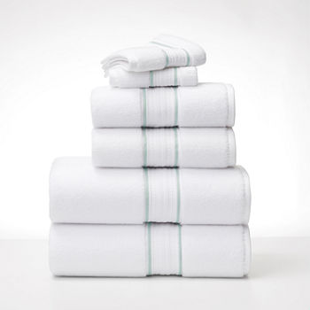 Fieldcrest Luxe Border Stripe 6pc Bath Towel Set
