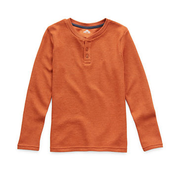 Thereabouts Little & Big Boys Henley Neck Long Sleeve Thermal Top