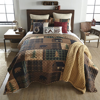 Your Lifestyle By Donna Sharp Brown Bear Cabin Quilt Set